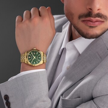 SWISS MILITARY HANOWA Analoguhr 'Master Diligenter' in Gold: Vorderseite