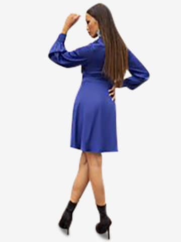 Chi Chi London Shirt Dress in Blue