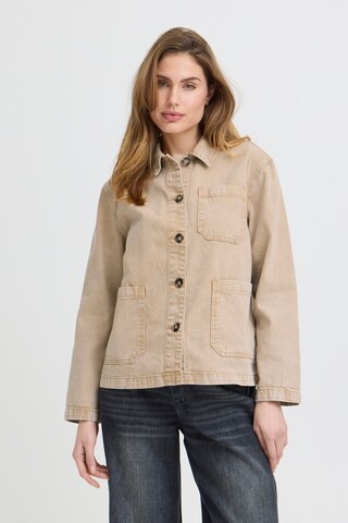 Pulz Between-Season Jacket 'PZGIANNI' in Beige: front
