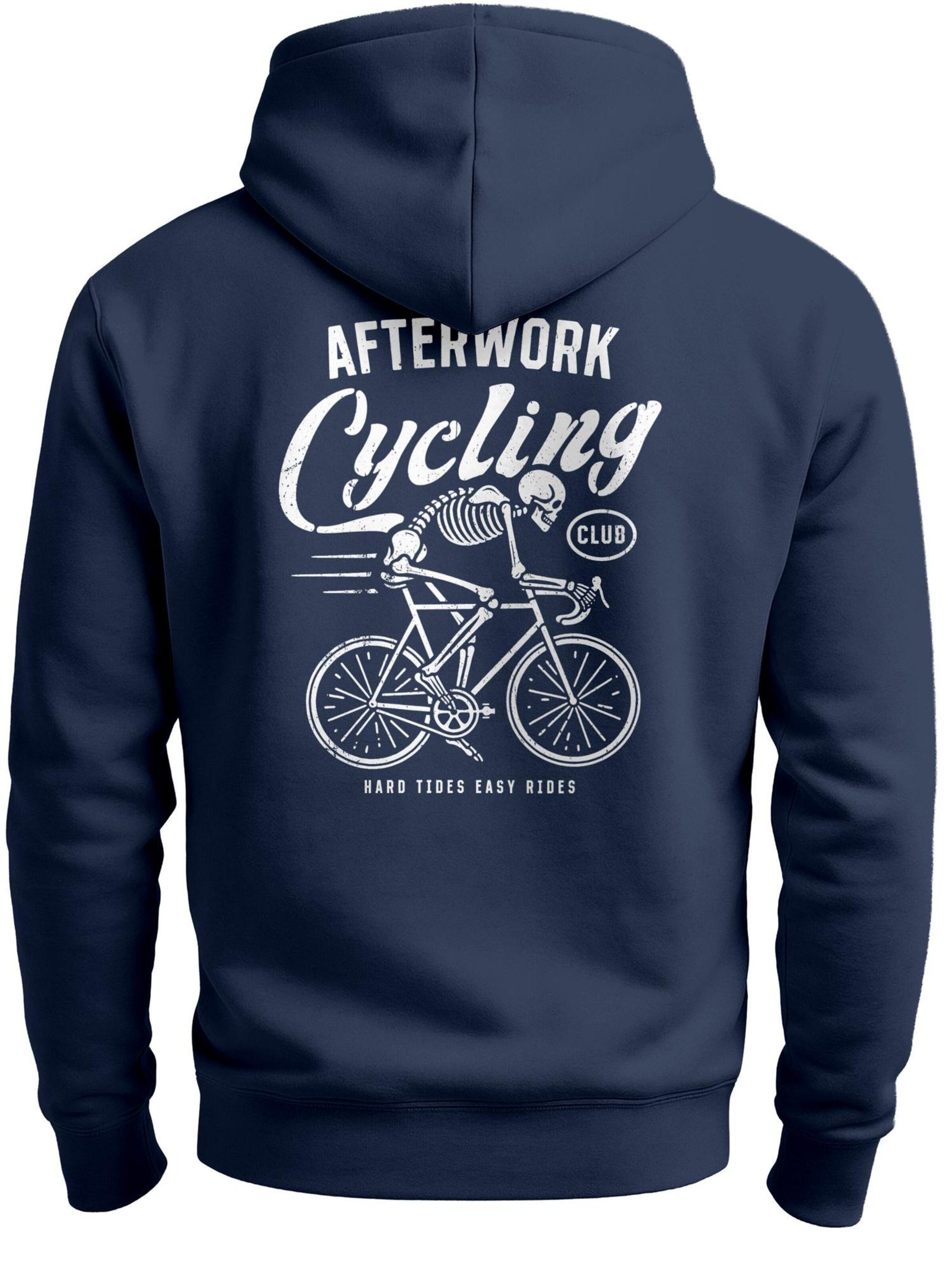 Neverless Sweatshirt 'After work Cycling' in Blue