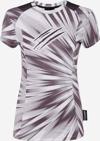 T-shirt 'Scratch' Plein Sport en blanc : devant