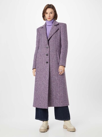 PATRIZIA PEPE - Sobretudo de inverno 'CAPOTTO' em roxo: frente