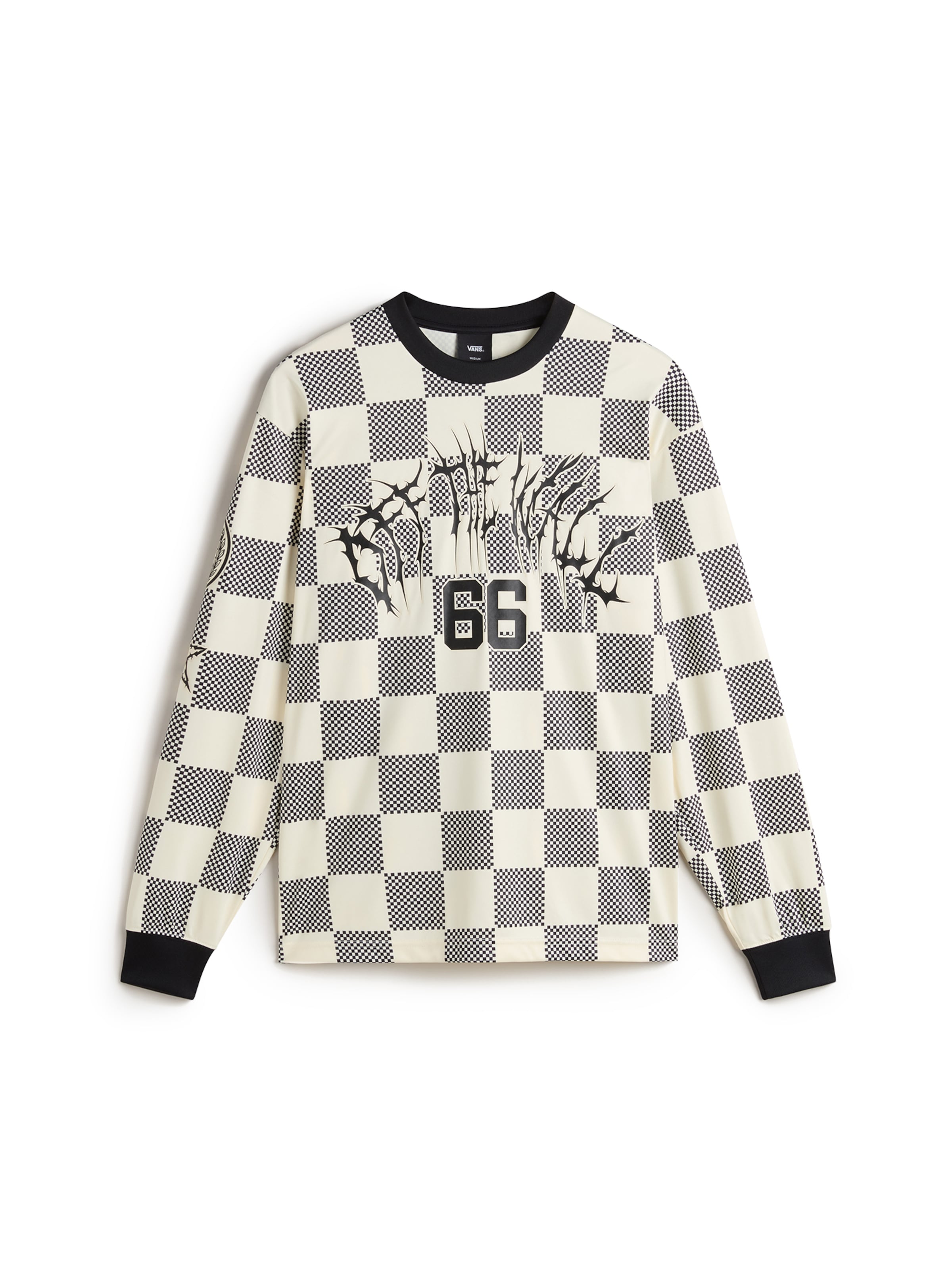 Felpa 'Metal Arch Football' di VANS in bianco: frontale