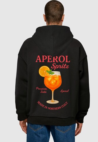 Merchcode Sweatshirt 'Aperol Spritz' in Schwarz: Vorderseite
