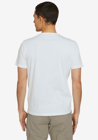 TOM TAILOR Regular Fit T-Shirt in Weiß