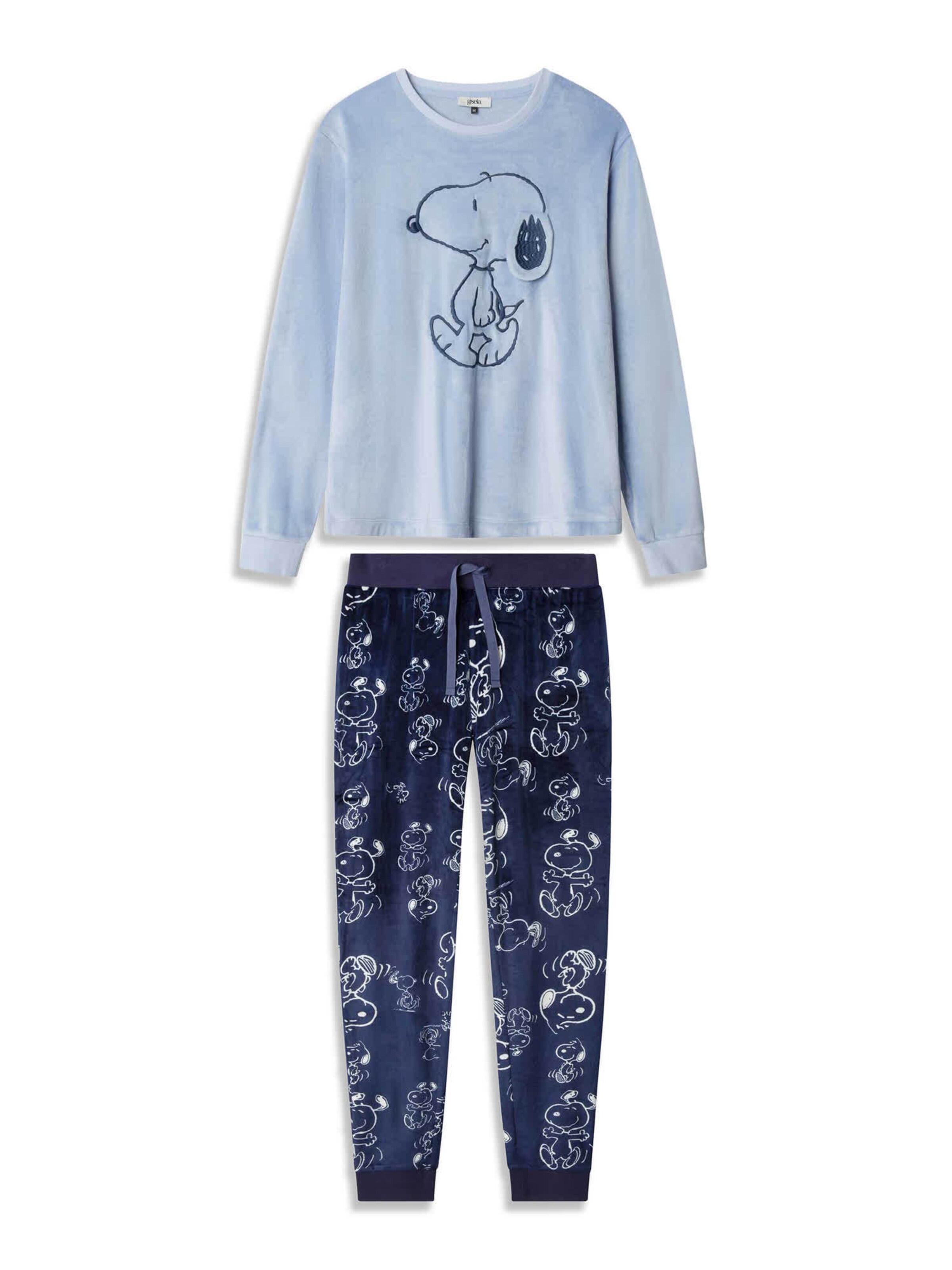 Gisela - Pijama 'Snoopy' en azul: frente
