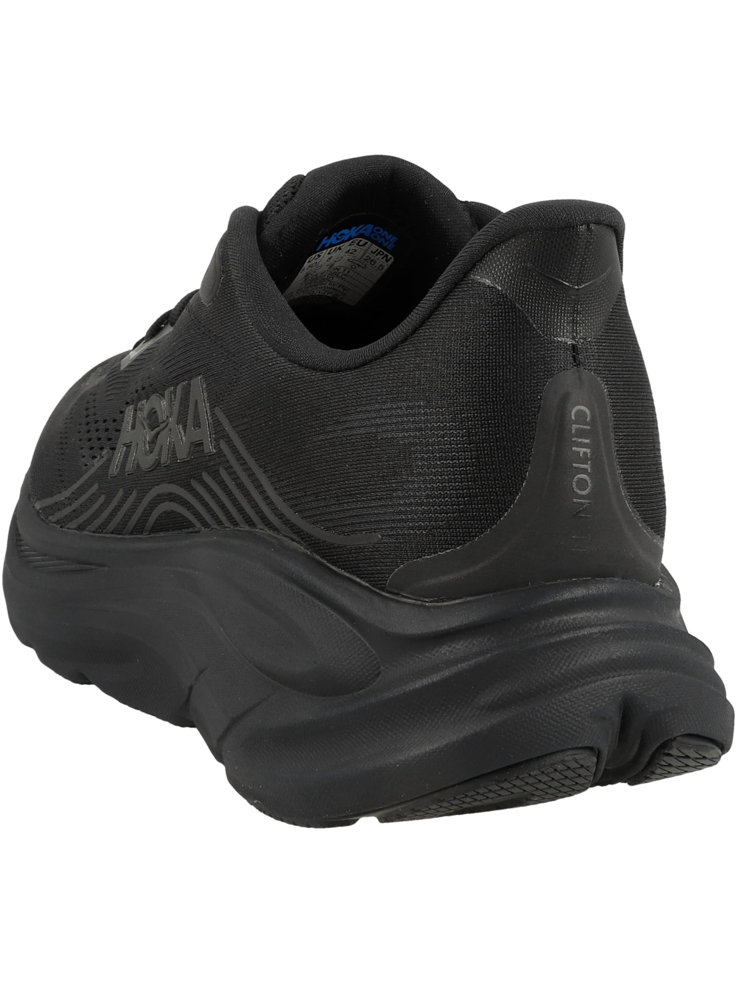 HOKA Laufschuhe 'Clifton 11' in Schwarz: Rückseite