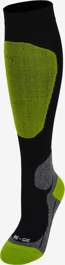 normani Chaussettes de sport en gris / vert / noir, Vue avec produit