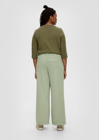 TRIANGLE Wide leg Trousers in Green