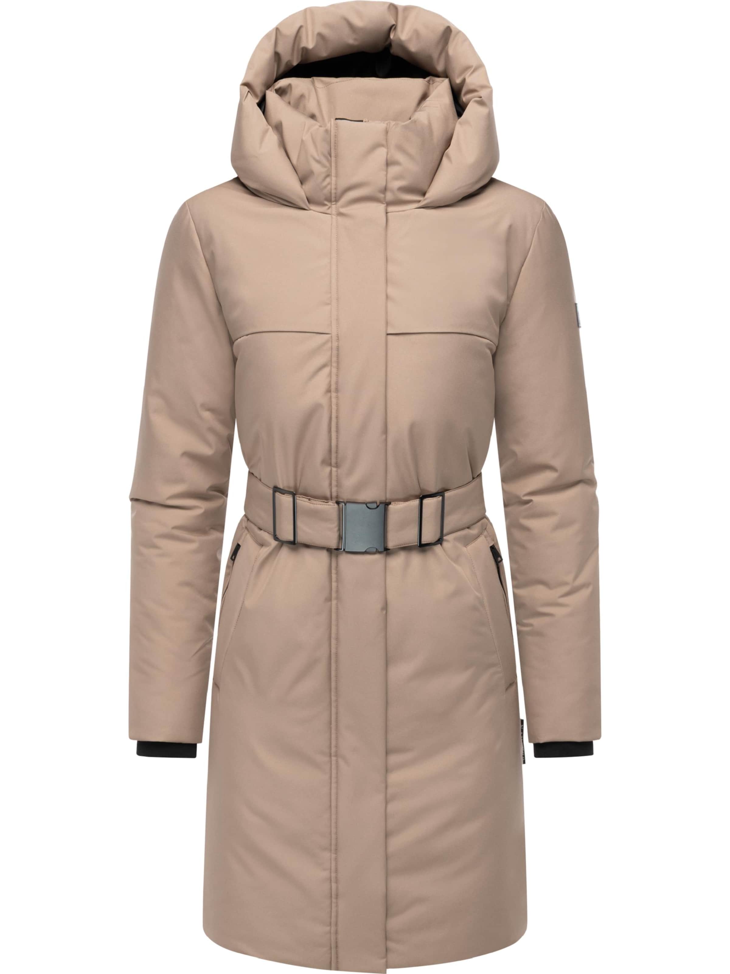 NAVAHOO Wintermantel 'Gipfelspass XIV' in Beige: Vorderseite
