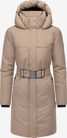 NAVAHOO Wintermantel 'Gipfelspass XIV' in Beige: Vorderseite