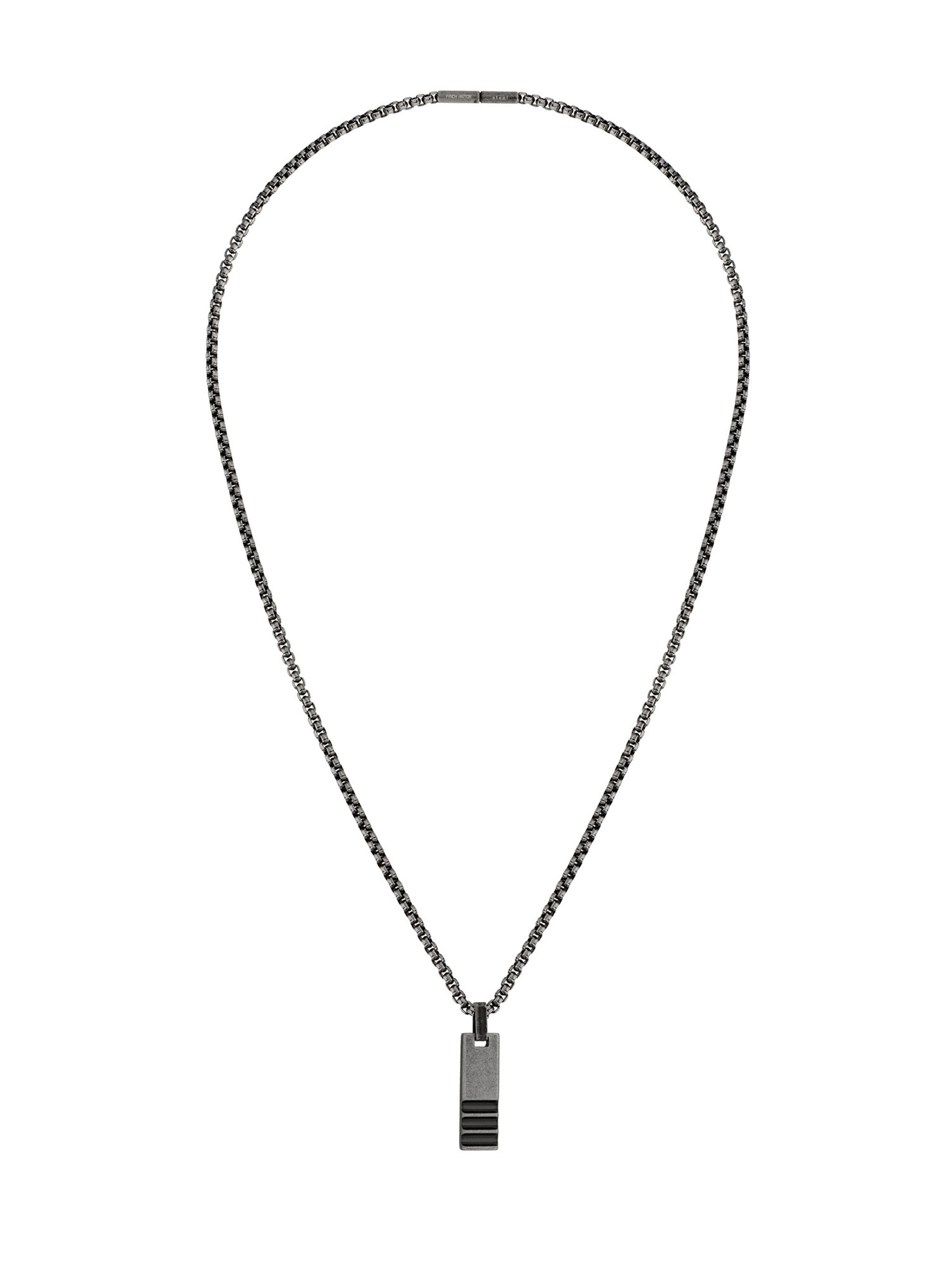 FYNCH-HATTON Necklace in Grey: front