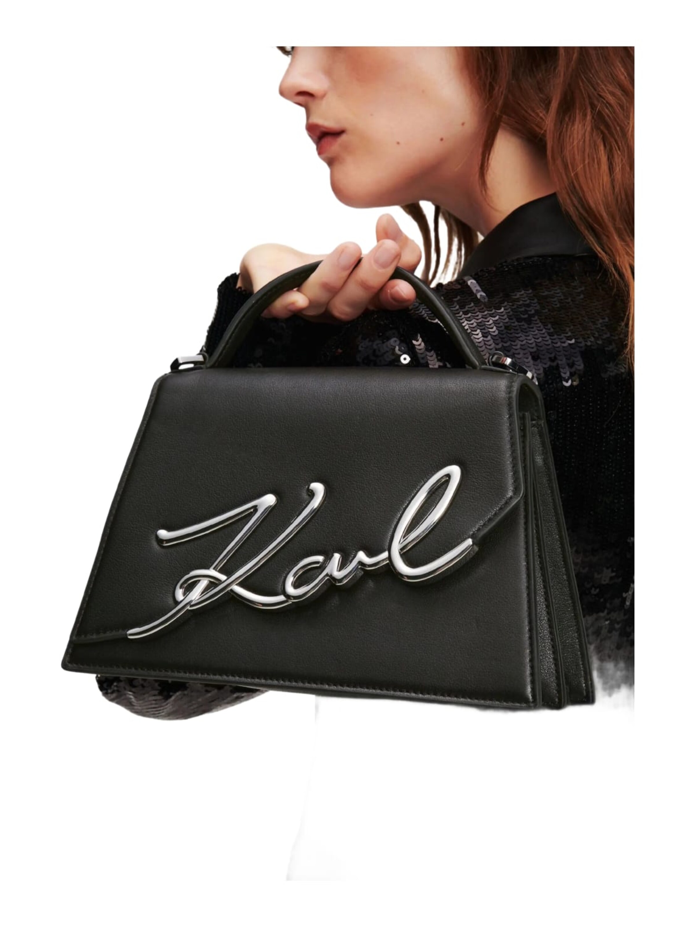 Karl Lagerfeld Handbag 'Essentials' in Black