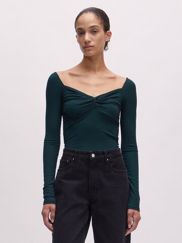 EDITED Shirt 'Loana' in Groen: voorkant