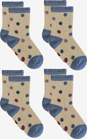 Albero Natur Socks 'Bio-Baumwoll-Kindersocken-4er Pack' in White: front
