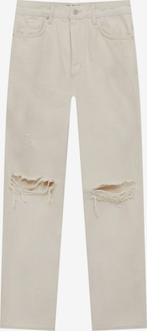 Pull&Bear Regular Jeans in Beige: predná strana