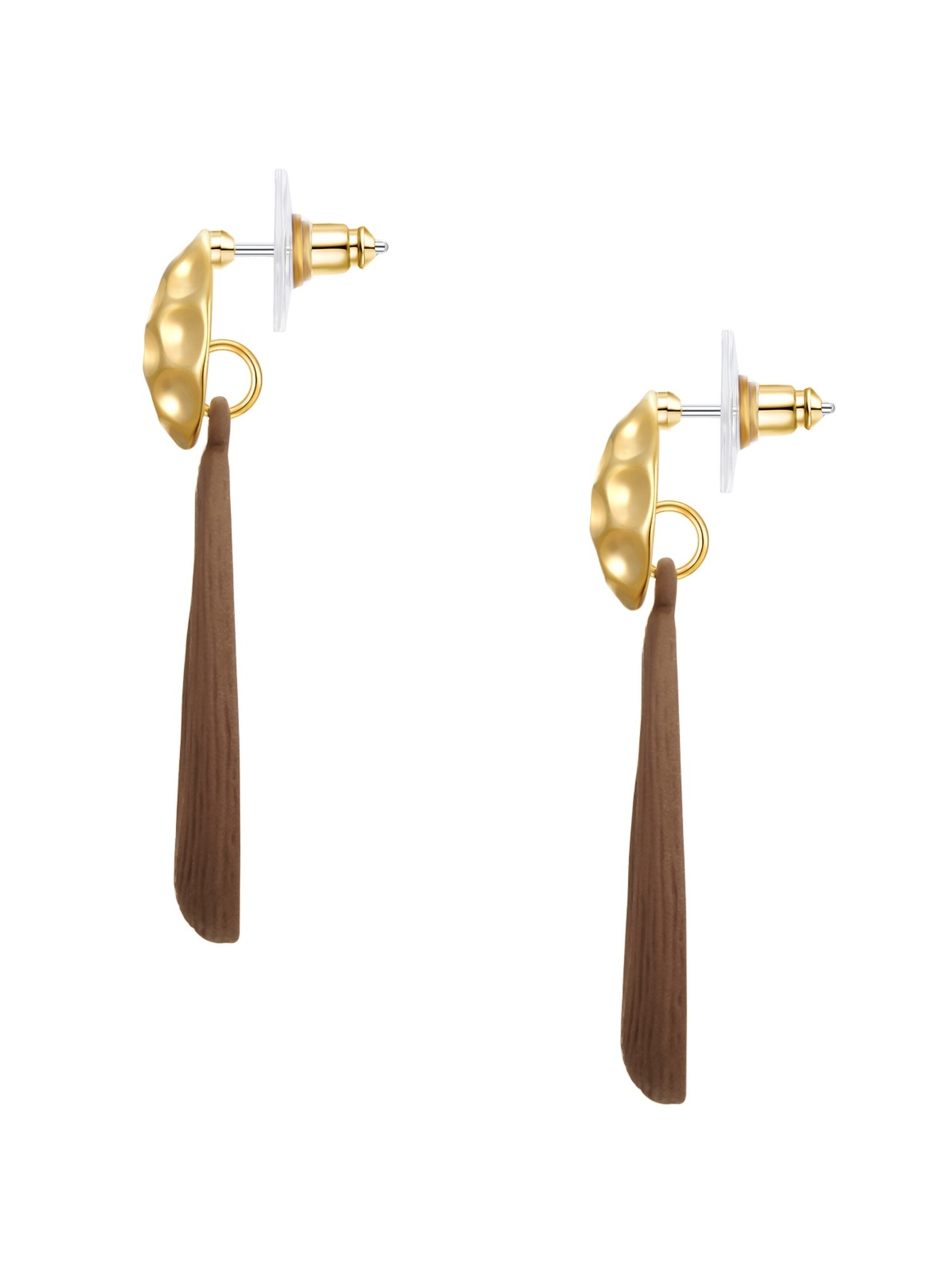 Orecchini di Lulu & Jane in marrone