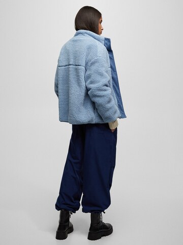 Pull&Bear Fleece Jacket in Blue