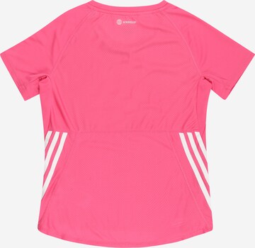 ADIDAS SPORTSWEAR Функциональная футболка 'Aeroready 3-Stripes' в Ярко-розовый