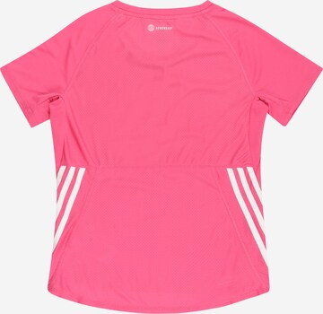 ADIDAS SPORTSWEAR - Camiseta funcional 'Aeroready 3-Stripes' en rosa