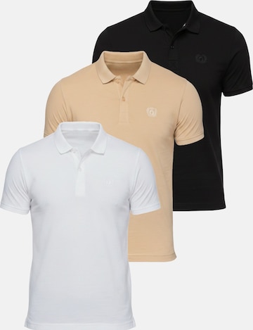 Ombre Poloshirt in Mischfarben: Vorderseite