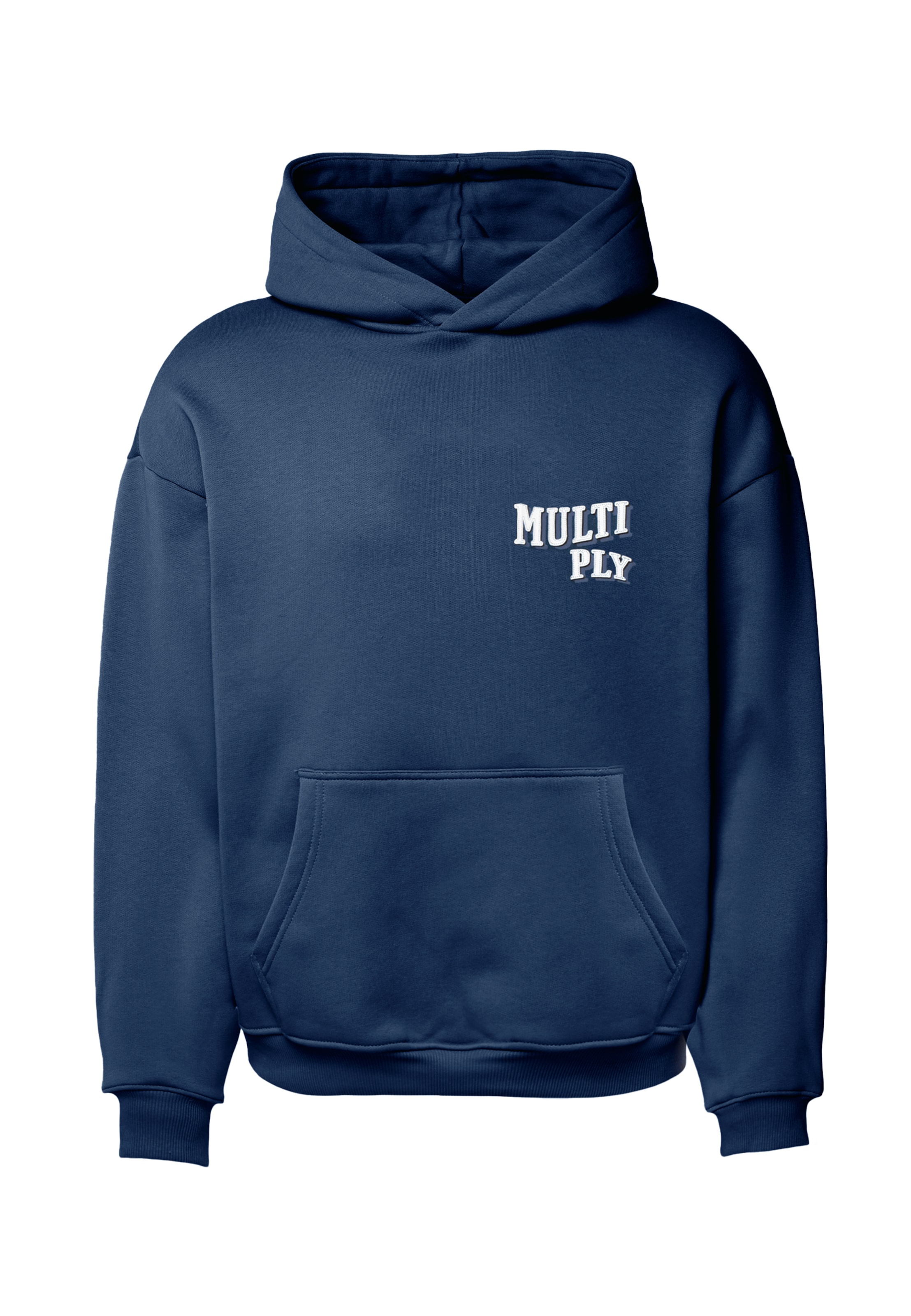 Multiply Apparel Sweatshirt 'Pennant' in Blau: Vorderseite