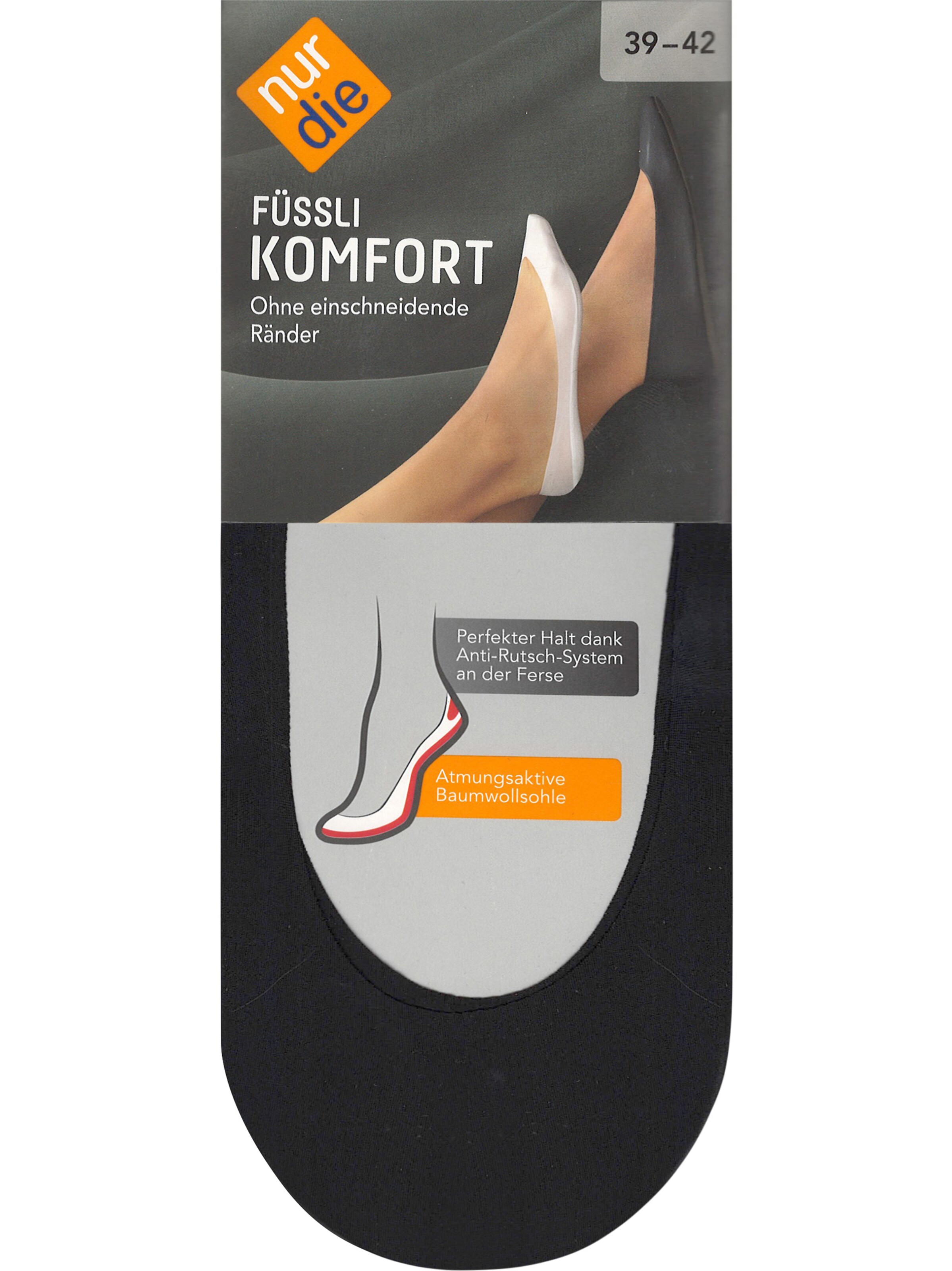 Chaussure basse ' Füssli Komfort ' Nur Die en noir