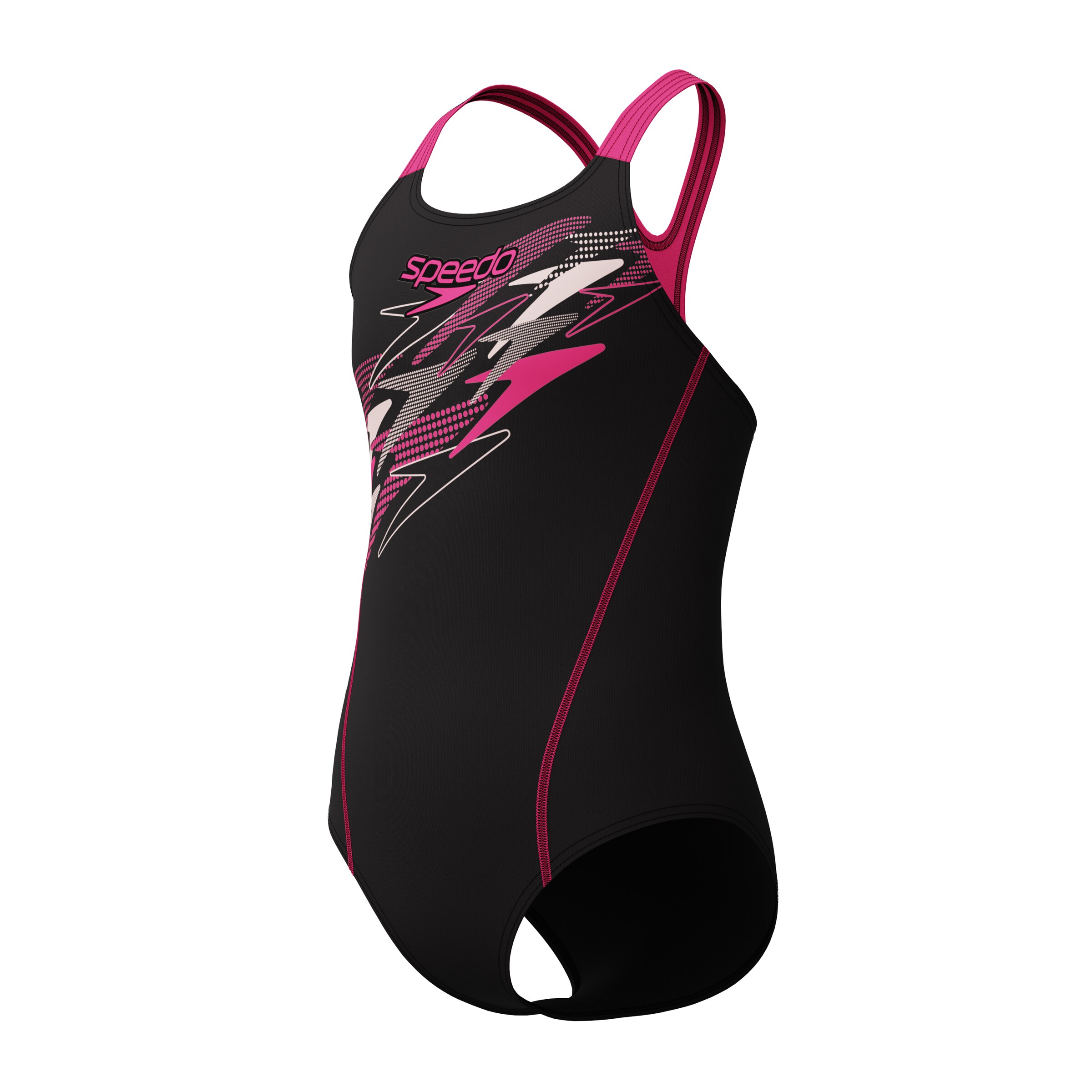 SPEEDO Sportbadeanzug in Schwarz