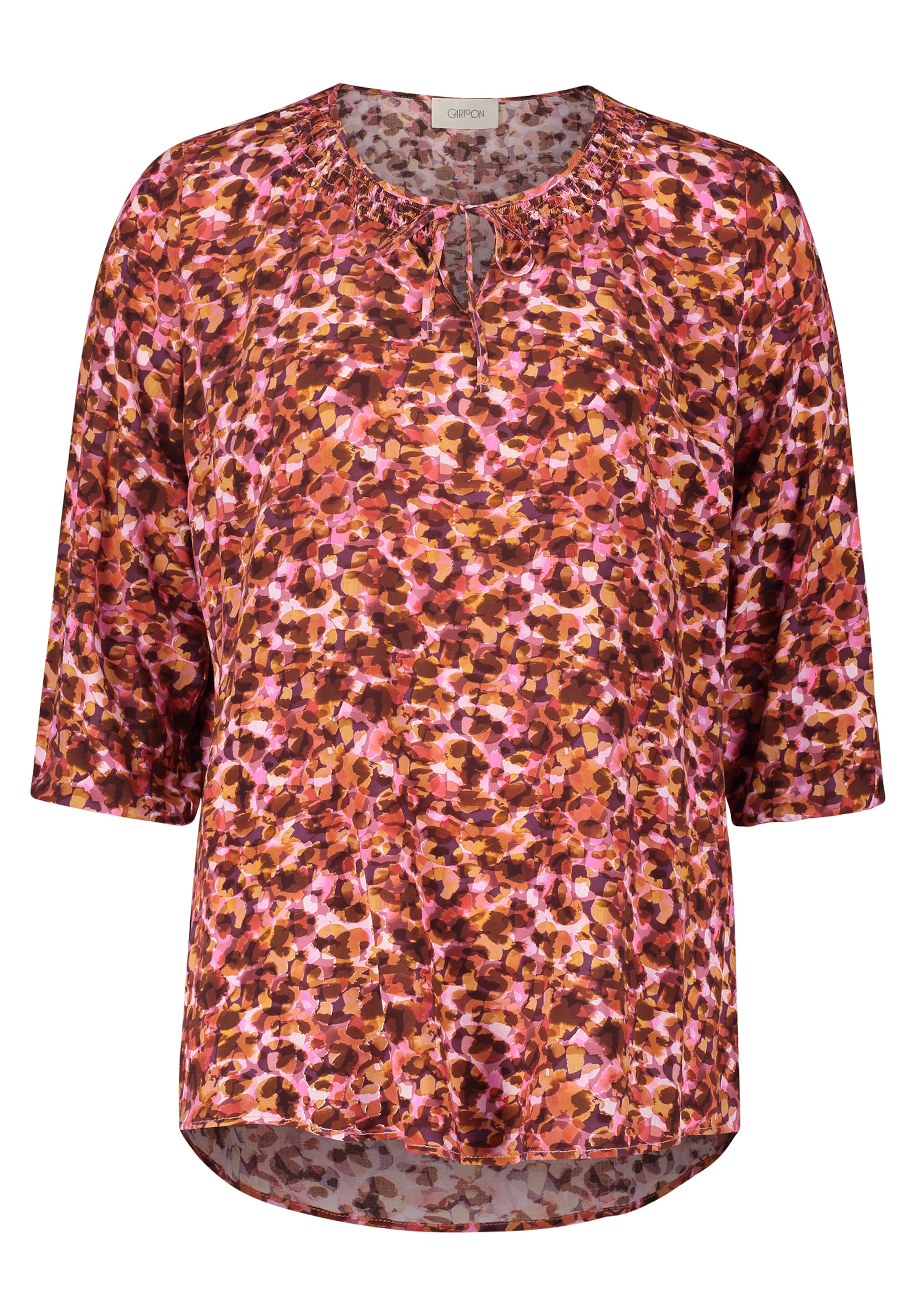 Cartoon Blouse in Purple: front