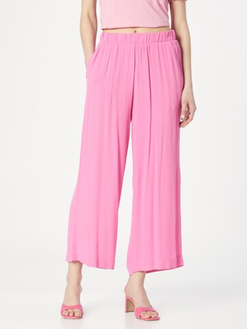 ICHI Wide Leg Hose 'MARRAKECH' in Pink: Vorderseite