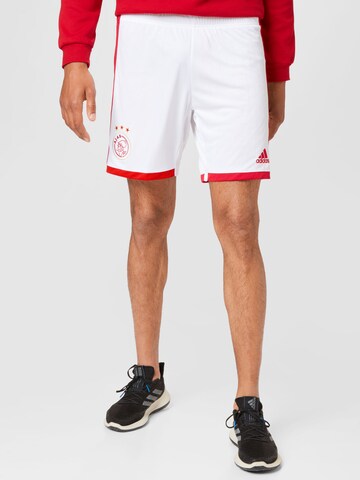 Regular Pantaloni sport 'Ajax Amsterdam 22/23 Away' de la ADIDAS SPORTSWEAR pe alb: față