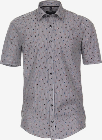 CASAMODA Slim fit Button Up Shirt in Grey: front