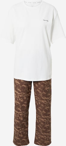 Calvin Klein Underwear - Pijama en marrón: frente