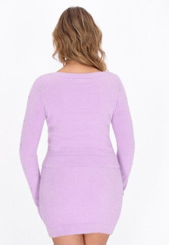 Pull-over faina en violet