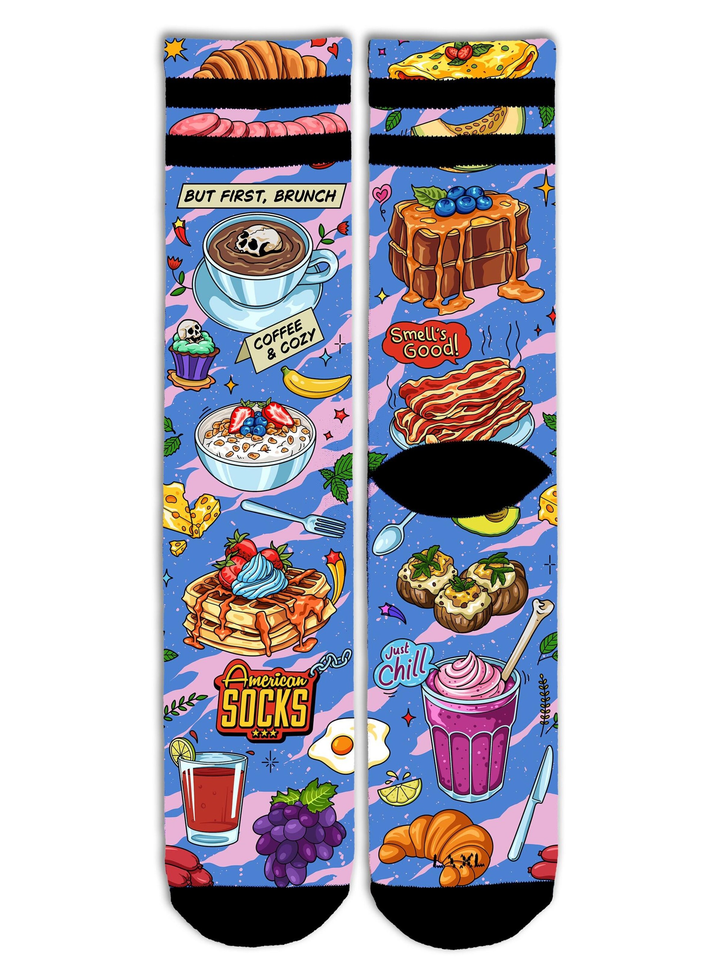 American Socks - Calcetines 'Brunch' en azul