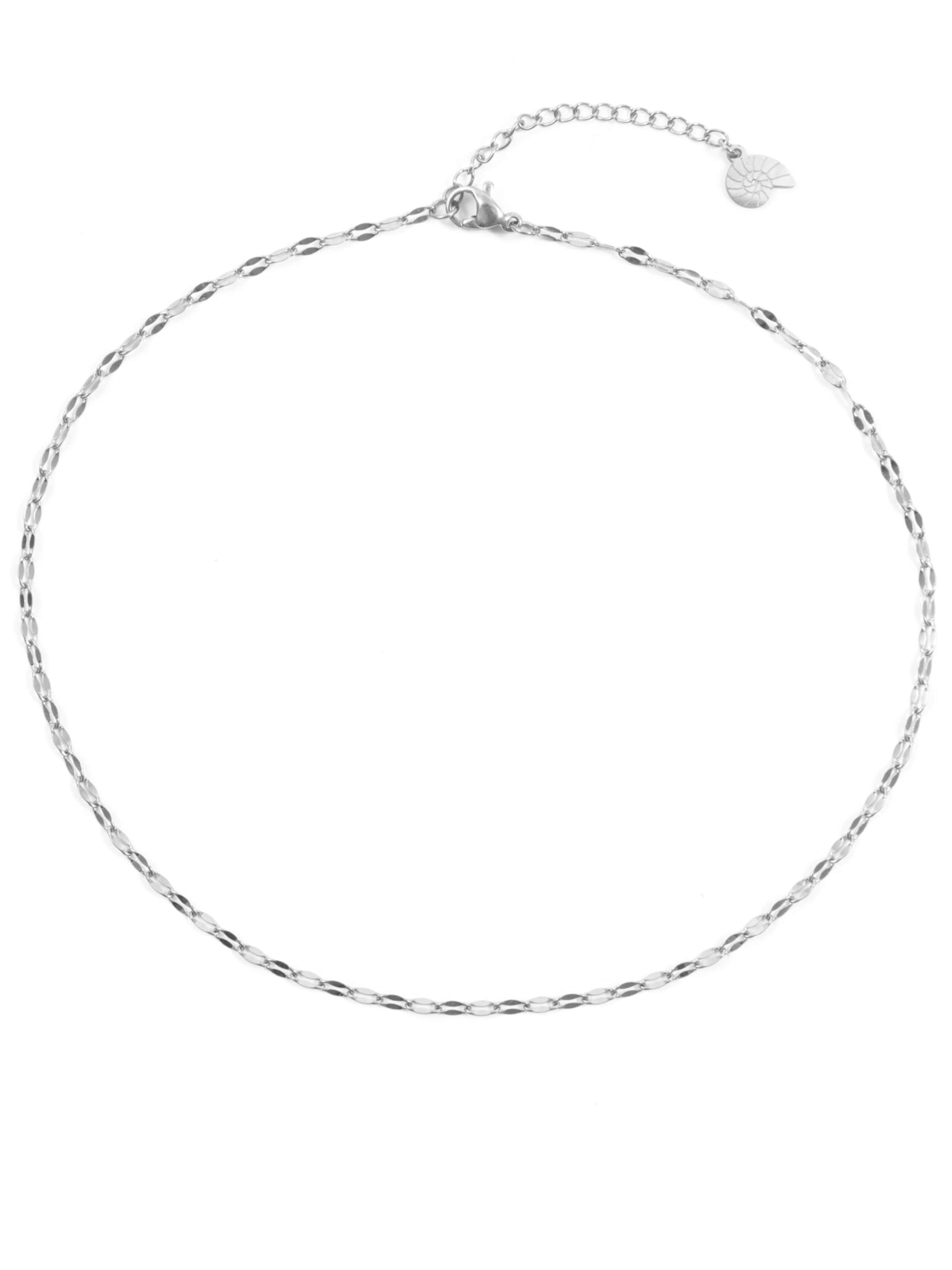 Hey Happiness Necklace 'Rolo Choker' in Silver