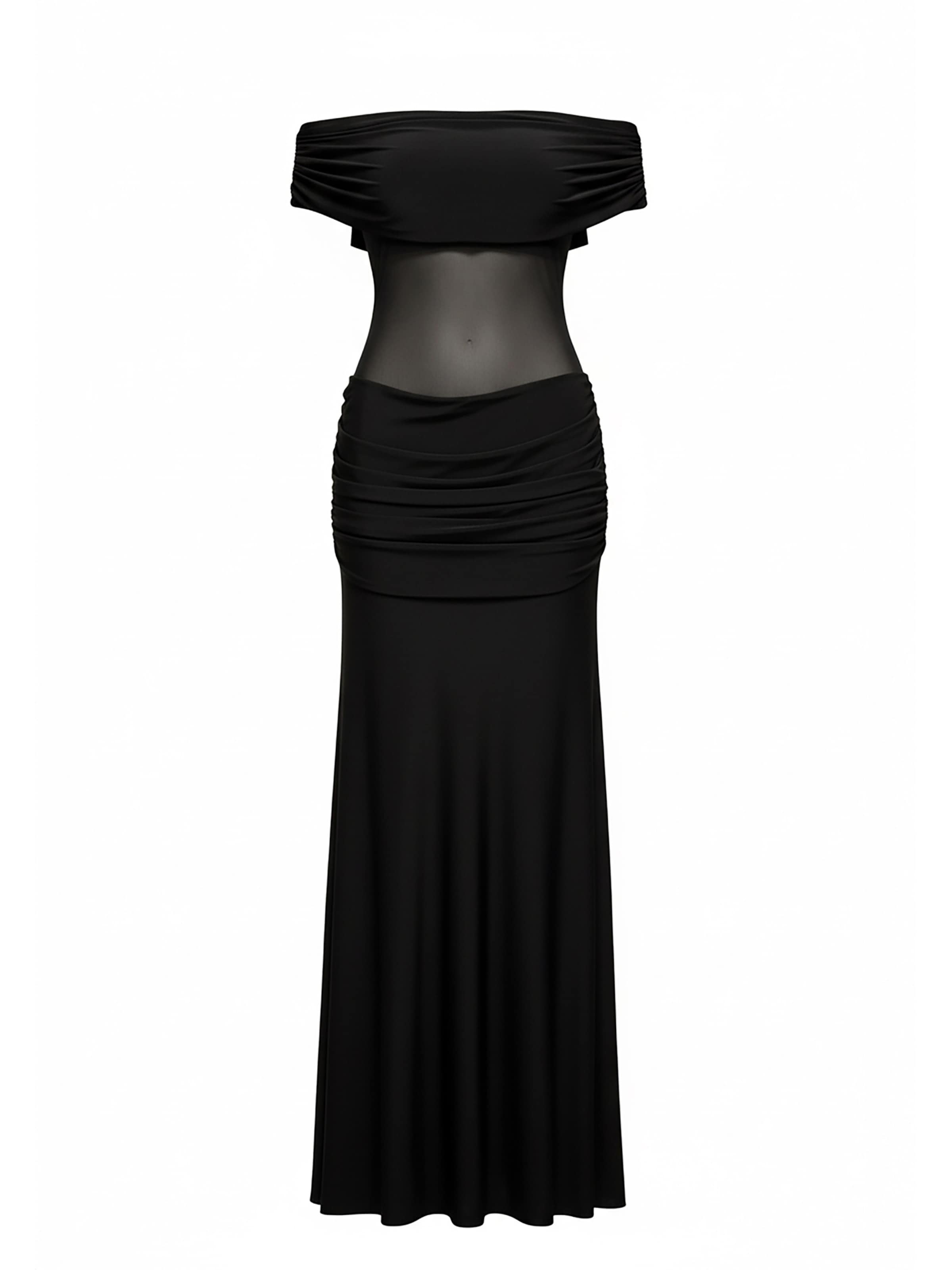 GODDIVA Evening dress in Black: front