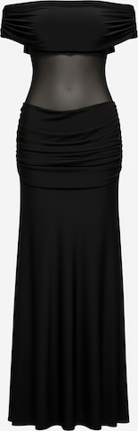 Robe de soirée GODDIVA en noir : devant