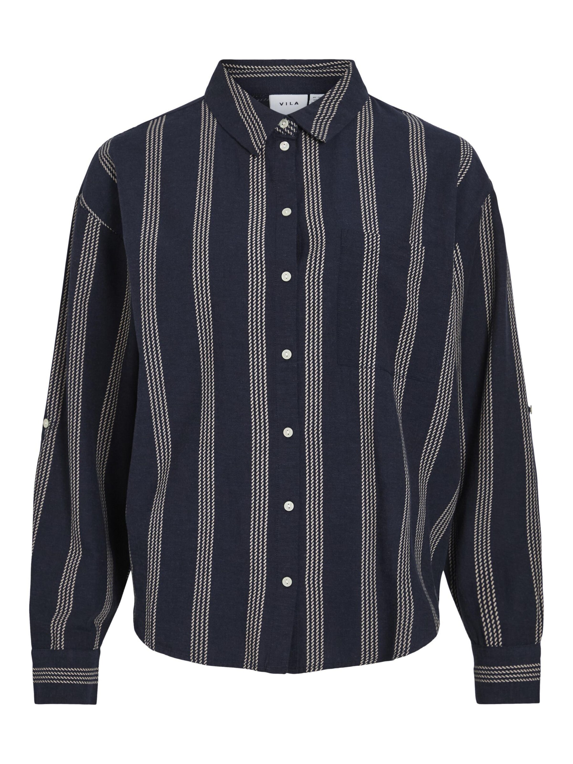 VILA - Blusa en azul: frente