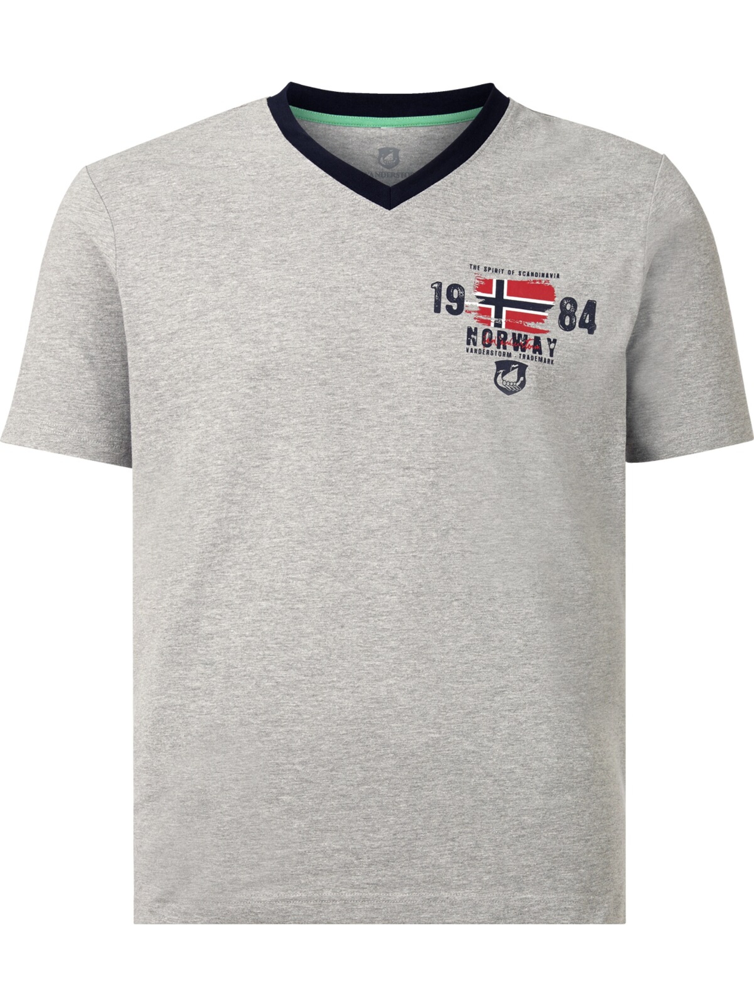 Jan Vanderstorm Kurzer Schlafanzug ' Edin ' in Grau