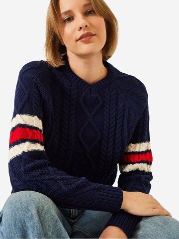 Pull-over 'Pullover' Bianco Lucci en bleu