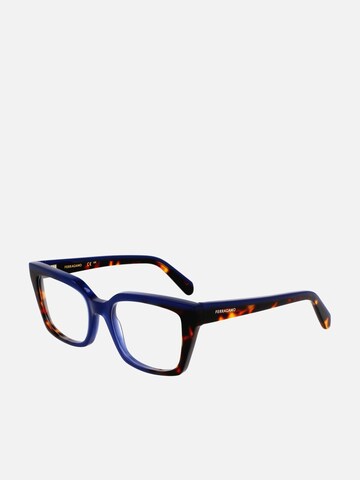FERRAGAMO Zonnebril 'Ferragamo SF3010 Opaline burgundy/red tortoise 52/19/140 WOMAN Eyewear Frame' in Blauw: voorkant