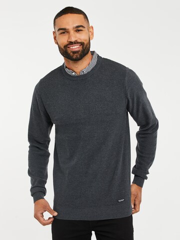 Threadbare Pullover 'Andy' in Grau: predná strana