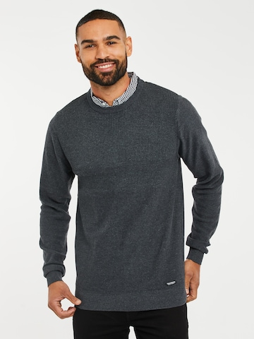 Threadbare Sweater 'Andy' in Grey: front