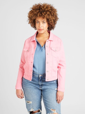 ONLY Carmakoma Jacke 'WESPA' in Pink: predná strana