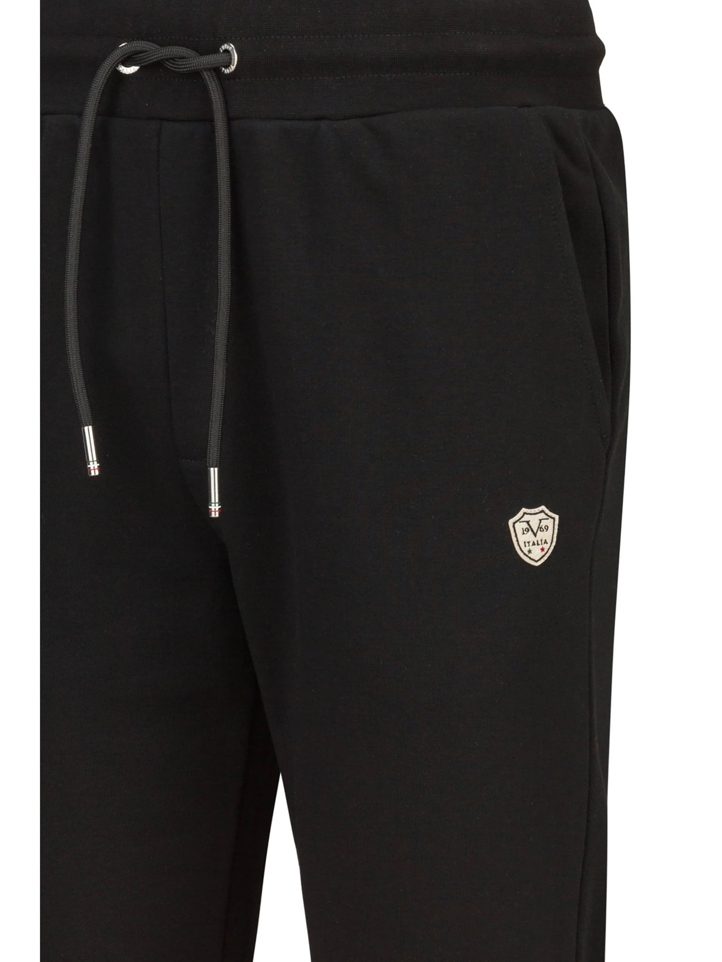 19V69 ITALIA Regular Broek 'Lucas' in Zwart