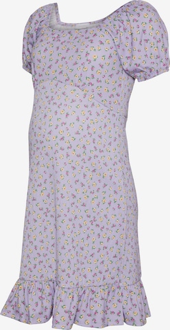 Robe MAMALICIOUS en violet : devant