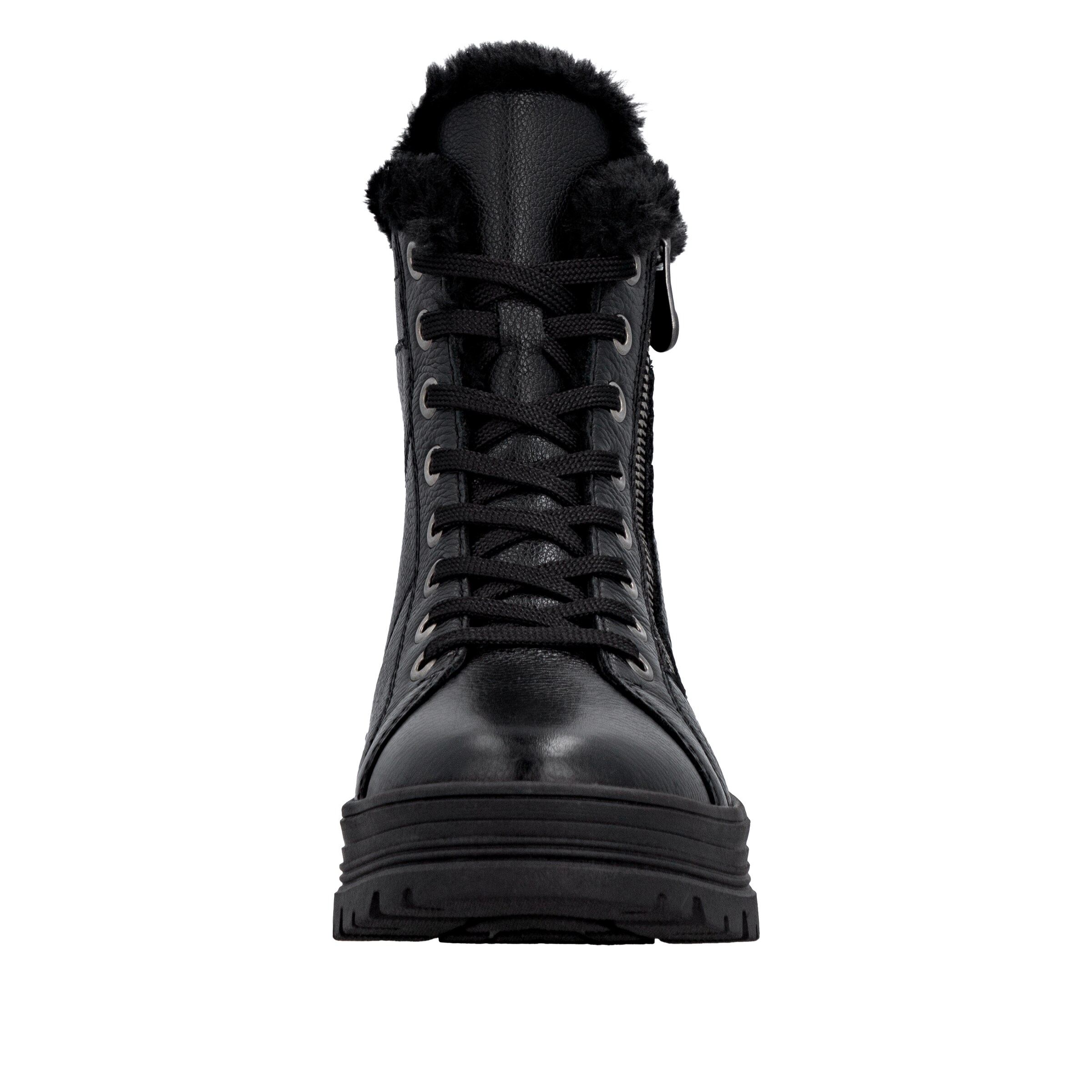 REMONTE Schnürstiefelette in Schwarz