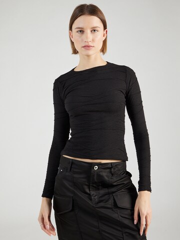 Misspap - Camiseta en negro: frente