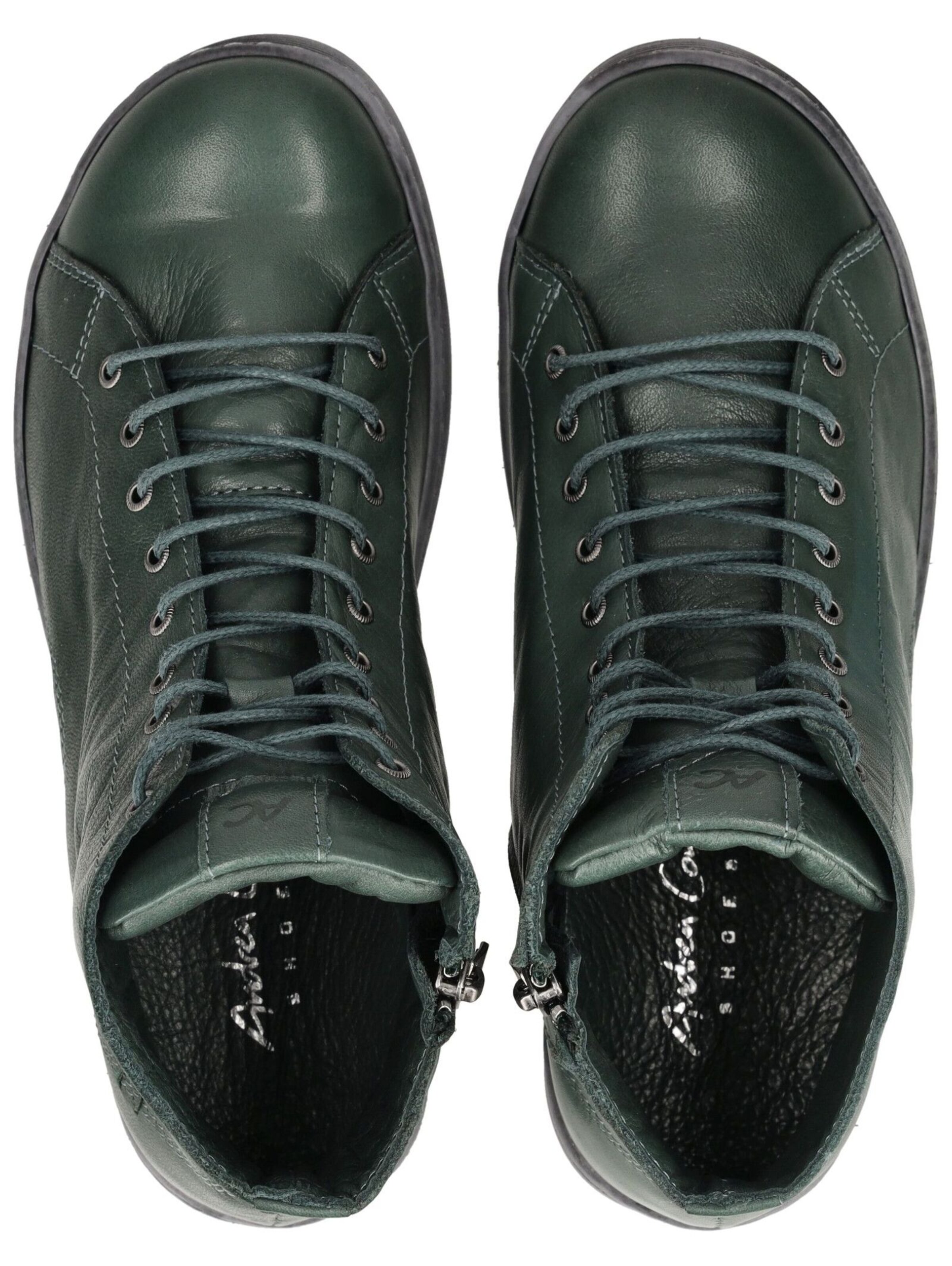 ANDREA CONTI Lace-up bootie in Green